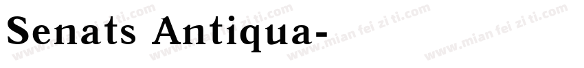 Senats Antiqua字体转换